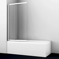 Шторка для ванны WasserKraft Main 100 см 41S02-100, хром/прозрачное фото 