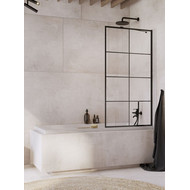 Шторка для ванны Radaway Idea Black PNJ II Factory 50 см 10001050-54-55, черный/прозрачное фото 