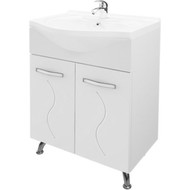 Тумба напольная с раковиной Mirsant Сандра 60 см, белый фото 