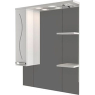 Зеркало-шкаф Mirsant Сандра 80 см L фото 