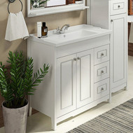 Тумба напольная с раковиной Comforty Тбилиси 90 см, белый фото 