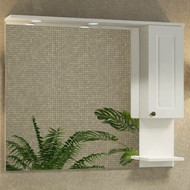 Зеркало-шкаф Comforty Севилья 100 см, слоновая кость фото 