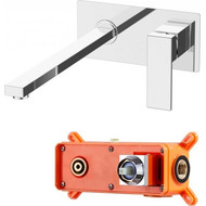 Смеситель для раковины настенный BelBagno Romano ROM-BLM-CRM фото 