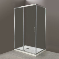 Душевое ограждение BelBagno 100х80 см UNO-AH-1-100/80-C-Cr, хром/прозрачное фото 