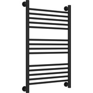 Полотенцесушитель водяной Сунержа Богема+ П14 800x500 мм (прямая перемычка) 31-0220-8050, чёрный матовый фото 