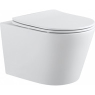 Унитаз подвесной Aquanet Rimless Atago 2.0 W LX-1905 243549 с тонкой крышкой микролифт фото 