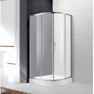 Душевое ограждение Cezares 80х80 см MOLVENO-R-2-80-P-Cr, хром/матовое фото 