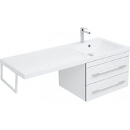 Тумба подвесная с раковиной-столешницей Aquanet Верона 120 см 239568 R, белый фото 