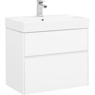 Тумба подвесная с раковиной Aquanet Бруклин 70 см 203959, белый фото 