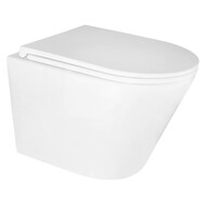 Унитаз подвесной безободковый Azario Teramo 0053 с крышкой микролифт, Цвет производителя: белый фото 