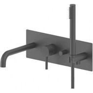 Смеситель для ванны Paffoni Light LIG001NO, чёрный матовый фото 