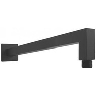 Кронштейн стеновой для верхнего душа Paffoni Quadro 400 мм ZSOF063NO, чёрный матовый фото 