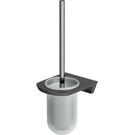 Ёршик для унитаза WasserKraft Wiese K-8927, цвет оружейная сталь фото 