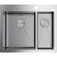 Кухонная мойка Omoikiri Akisame 60-2 IN-L (4993775) 1,2 мм, нержавеющая сталь фото 