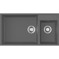 Кухонная мойка Omoikiri Tedori 85-2-U BL 4993940, чёрный, Цвет производителя: чёрный фото 