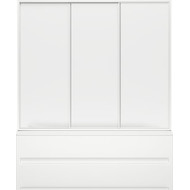 Шторка для ванны Bas Стайл/Мальдива 1600х1450 мм, белый/матовое (пластик) фото 