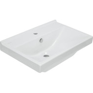 Раковина врезная на столешницу Sanita Luxe Fest WB.FN/Fest/60-C/WHT.G/S1 60 см фото 