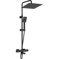 Душевая стойка с термостатом WasserKraft Thermo A29901, черный фото 