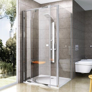 Душевое ограждение Ravak Pivot PPS+PDOP2 80х120 см, сатин/прозрачное фото 