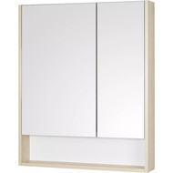 Зеркало-шкаф Акватон Сканди 70 см 1A252202SDB20, белый/дуб верона фото 