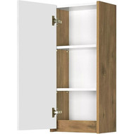 Шкаф подвесной Акватон Сканди 35 см 1A255003SDZ90, белый/дуб рустикальный фото 