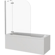 Шторка для ванны Bas Screen 2H-100-C-CH 1000х1400 мм, хром/прозрачное фото 