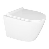 Унитаз подвесной безободковый Azario Nova AZ-2217 с крышкой микролифт фото 