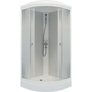 Душевая кабина Triton Лайт А ДН4 100х100 см, белый/матовое фото 