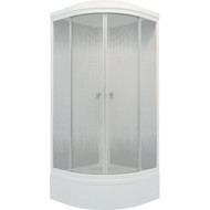Душевая кабина Triton Лайт В ДН4 90х90 см, белый/матовое фото 
