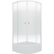 Душевое ограждение Triton Лайт В 90х90 см, белый/матовое фото 