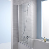 Шторка для ванны Jacob Delafon Struktura 80 см E6D042-GA, хром/прозрачное фото 