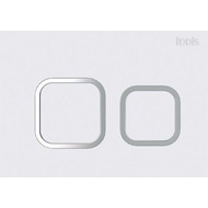 Кнопка смыва Iddis Unifix UNI40MWi77, белый матовый фото 