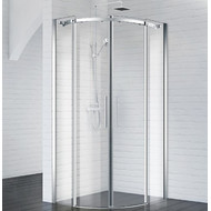 Душевое ограждение BelBagno 90х90 см ACQUA-R-2-90-C-Cr (стекло 8 мм), хром/прозрачное фото 