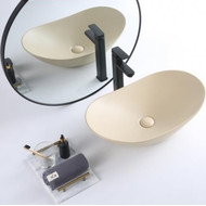 Раковина-чаша BelBagno 60 см BB1404-H316, бежевый матовый фото 