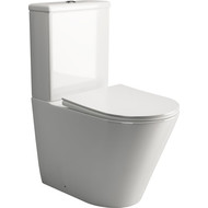 Унитаз-компакт безободковый ceramicanova Highlight CN1802 с тонкой крышкой микролифт фото 