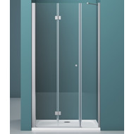 Душевая дверь BelBagno 130 см ALBANO-BS-13-30+100-C-Cr, хром/прозрачное фото 