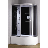 Гидробокс LORANTO CS-007-2L 135х85 см, хром/тонированное фото 