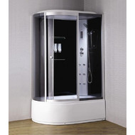 Гидробокс LORANTO CS-007-1 R 120х85 см, хром/тонированное фото 