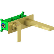 Смеситель для раковины настенный Timo Torne 4371/17SM, золото матовое фото 