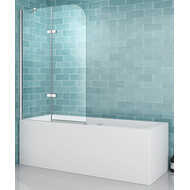 Шторка для ванны Abber Ewiges Wasser 120 см AG51120, хром/прозрачное фото 