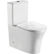 Унитаз-компакт CeramaLux Rimless 1219A с крышкой микролифт (арматура Geberit) фото 