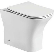 Унитаз приставной CeramaLux Rimless 215D с крышкой микролифт фото 