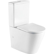 Унитаз-компакт CeramaLux Rimless 2179 с крышкой микролифт (арматура Geberit), Цвет производителя: белый фото 