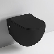 Унитаз подвесной безободковый ArtCeram File 2.0 FLV004 17 30, чёрный матовый, Цвет производителя: чёрный матовый фото 