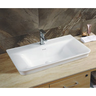 Раковина врезная на столешницу CeramaLux N 80 см NYJ851-80 фото 