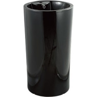 Раковина напольная CeramaLux N 45 см B135B, черный глянцевый фото 