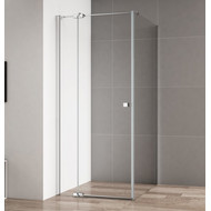 Душевое ограждение Cezares 100x100 см VALVOLA-A-1-100-C-Cr (стекло 8 мм) с кронштейном в комплекте, хром/прозрачное фото 