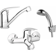 Набор смесителей 3 в 1 для ванны Ravak Set Suzan V 70508018 фото 