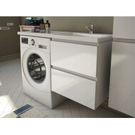 Тумба подвесная с раковиной-столешницей Эстет Dallas Luxe 150 см (2 ящика) R ФР-00009842 фото 