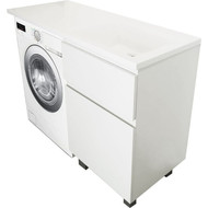 Тумба напольная с раковиной-столешницей Эстет Dallas Luxe 150 см (2 ящика) R ФР-00009838 фото 